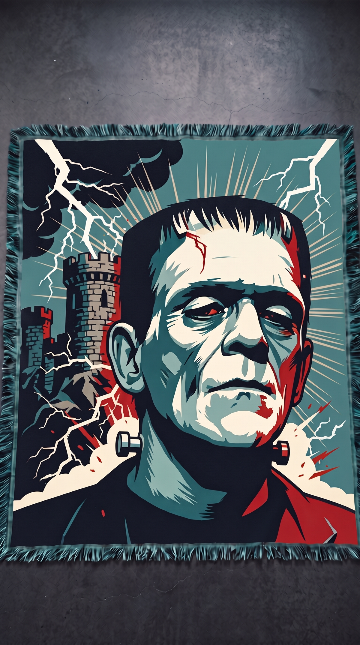 Frankenstein woven blanket - The Mori Cut