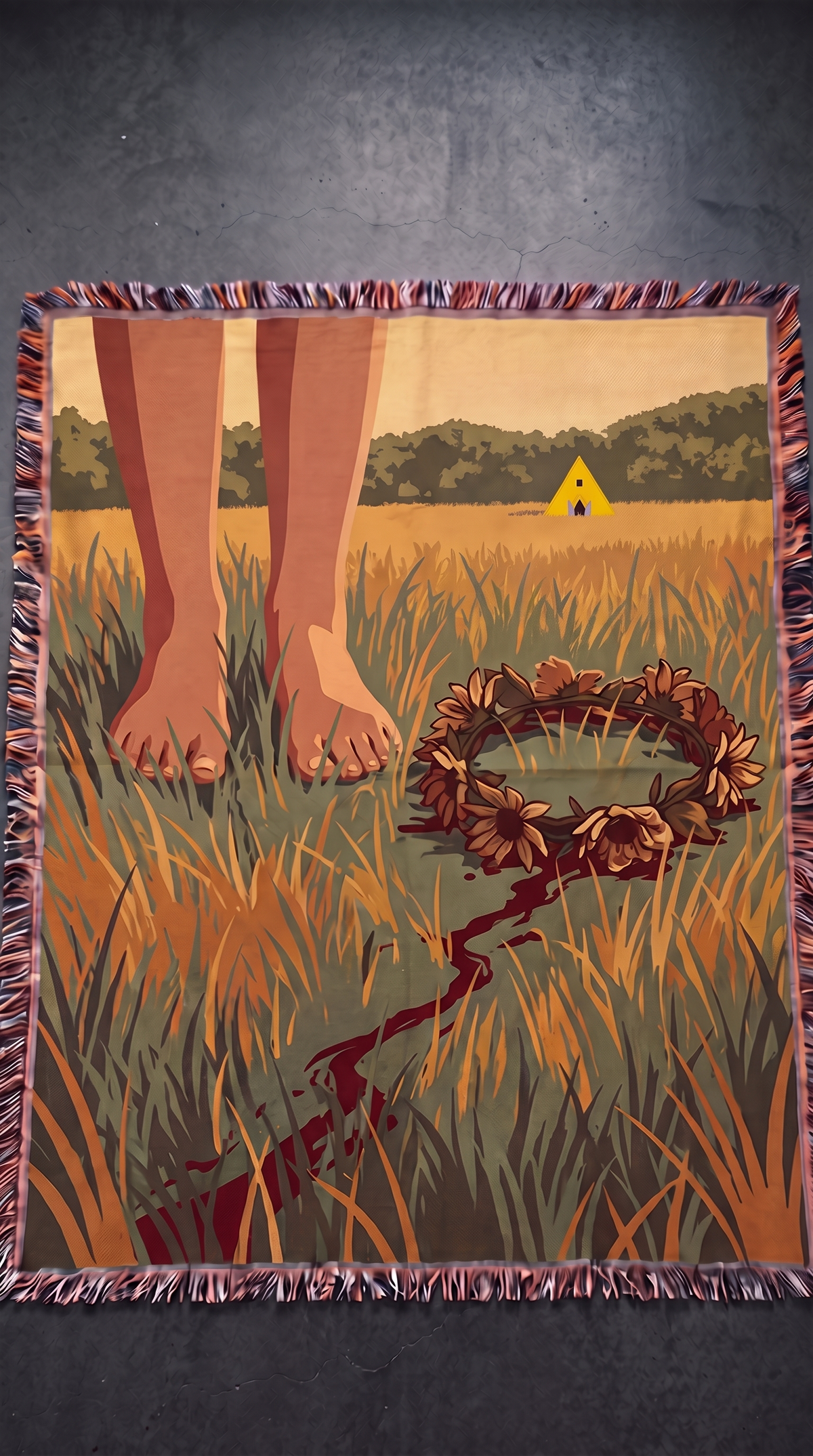 Midsommar woven blanket - The Mori Cut