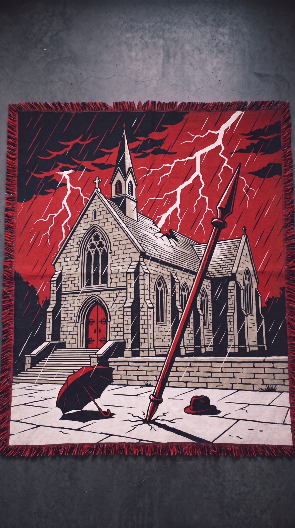 The Omen woven blanket - The Mori Cut