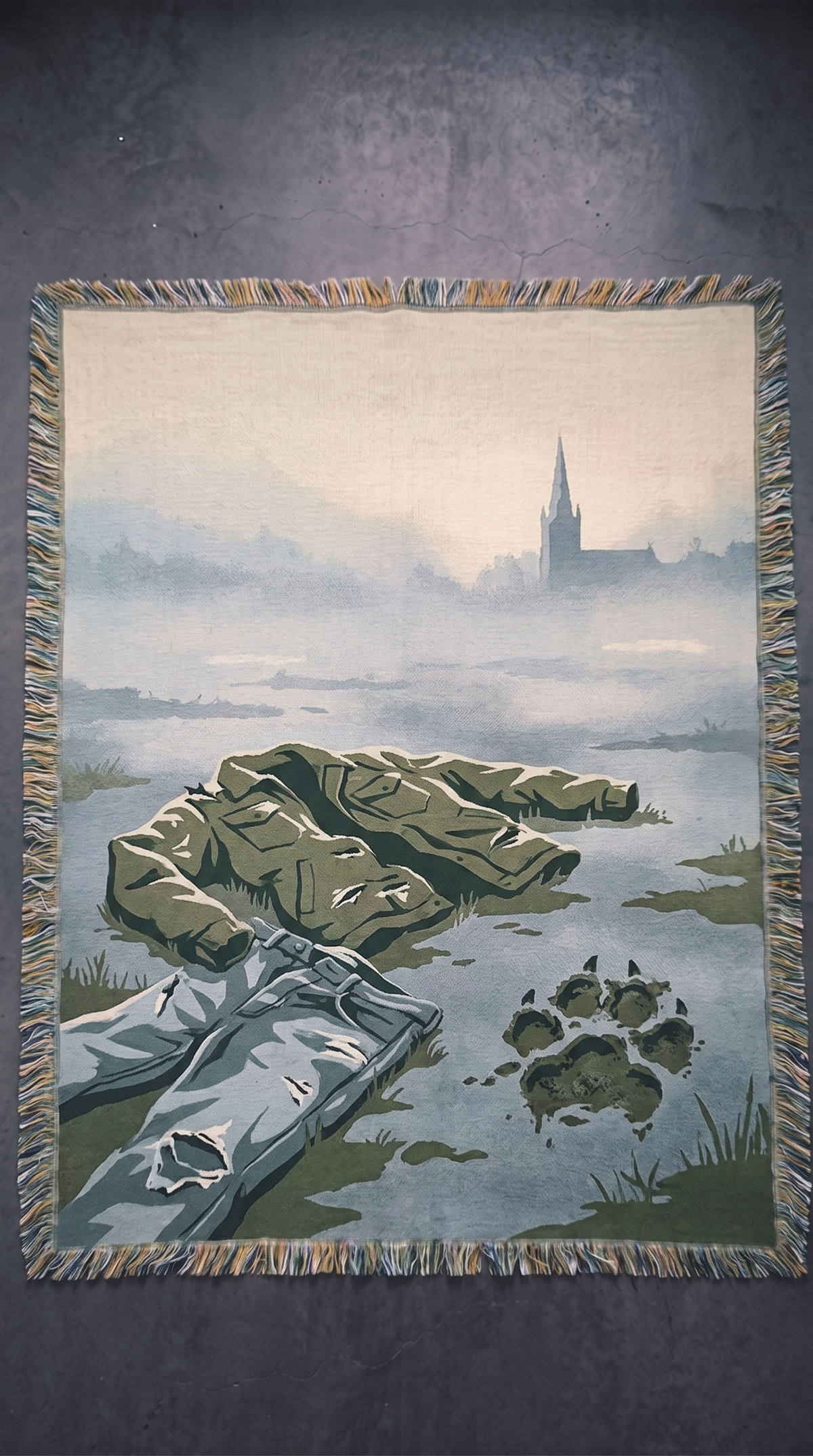 An American Werewolf in London woven blanket - The Mori Cut