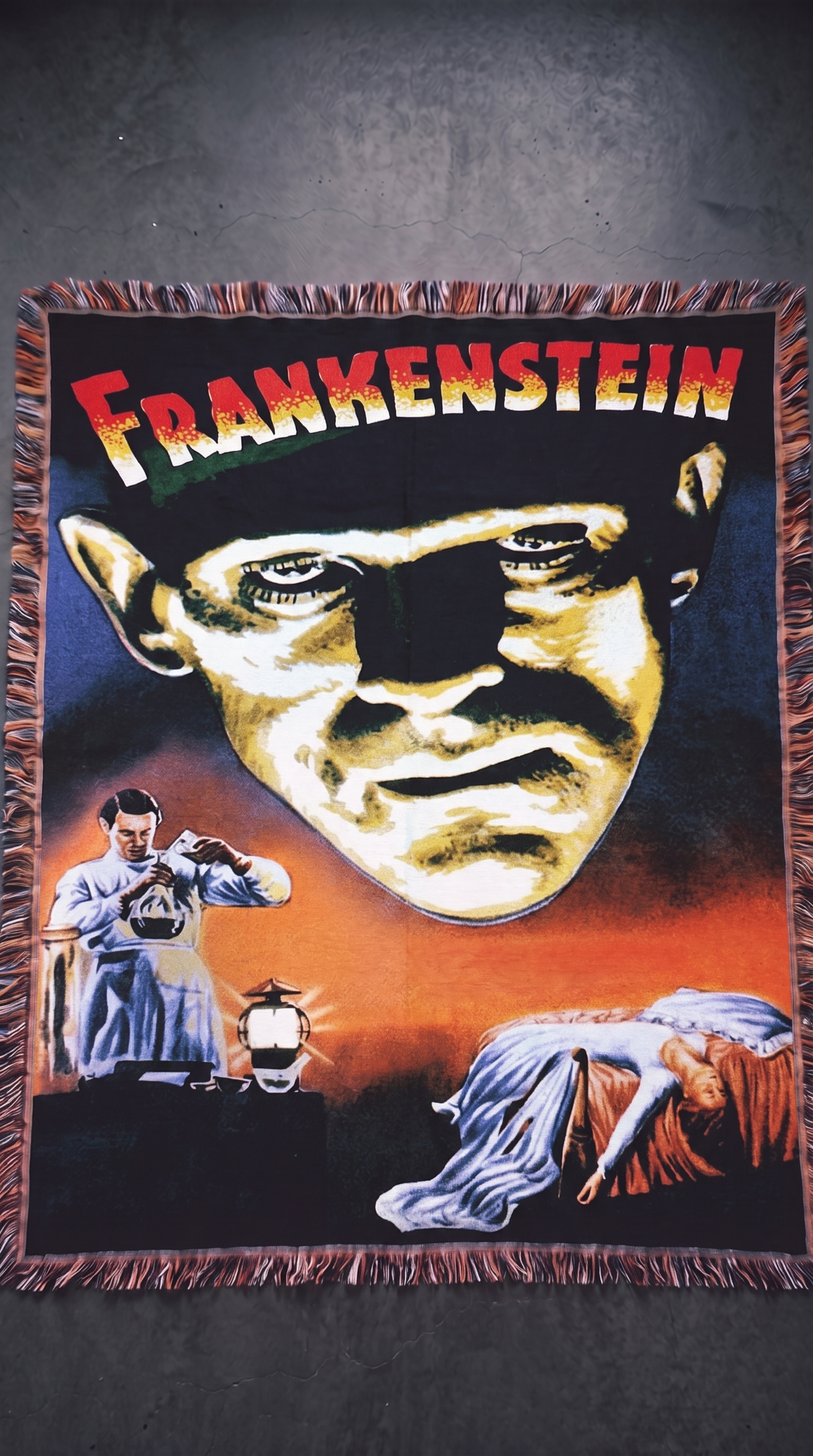 Frankenstein woven blanket - The Theatrical Cut