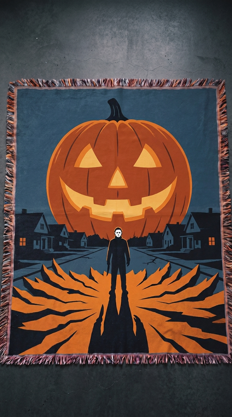 Halloween woven blanket - The Mori Cut