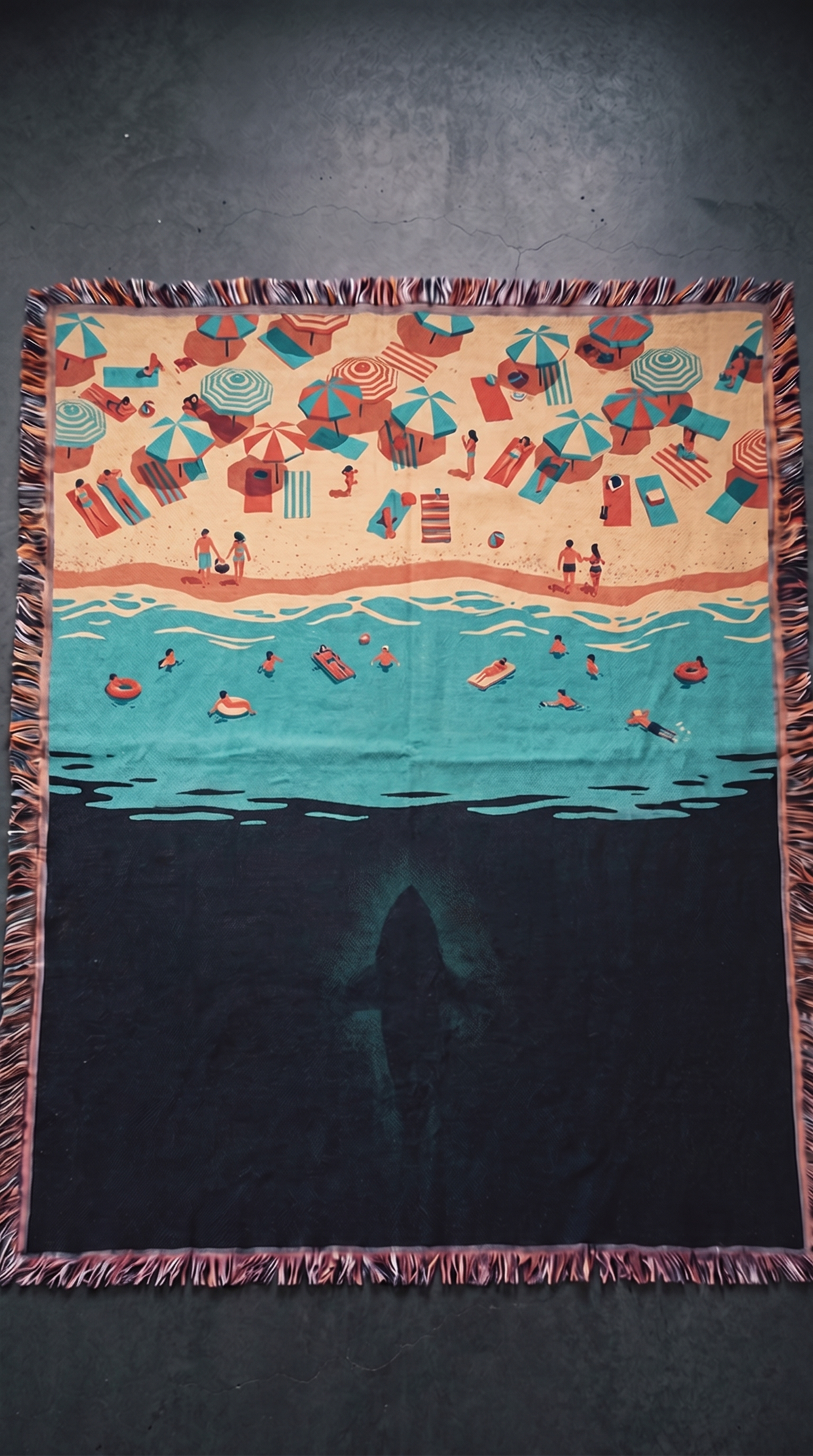 Jaws woven blanket - The Mori Cut