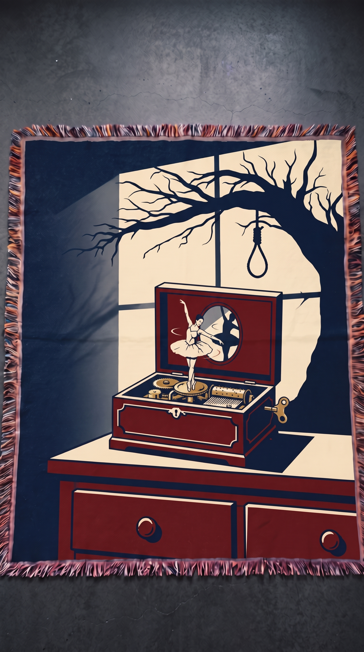 The Conjuring woven blanket - The Mori Cut