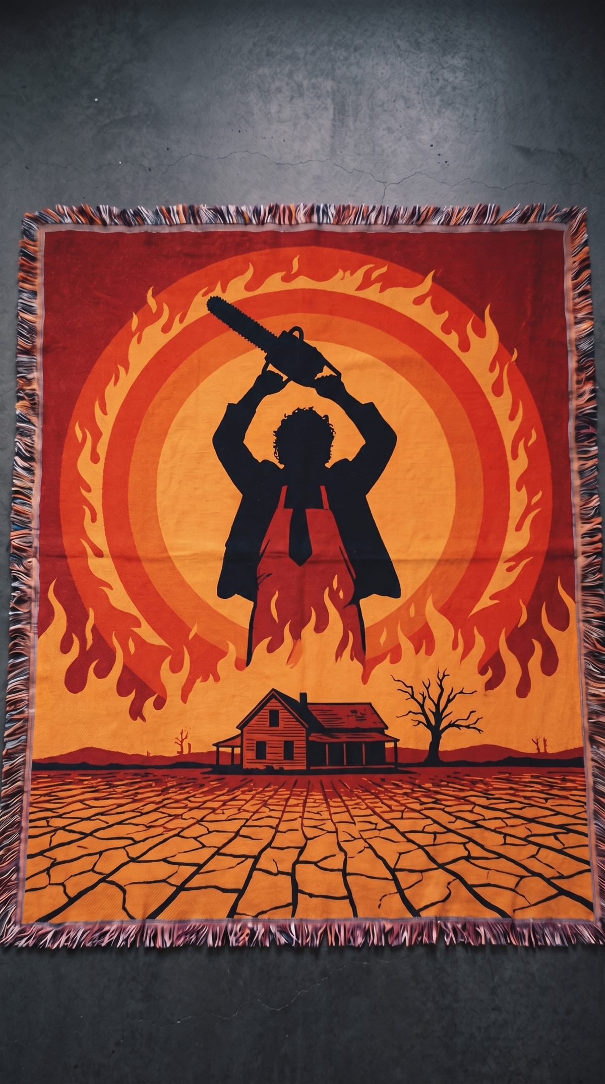 The Texas Chain Saw Massacre woven blanket - The Mori Cut