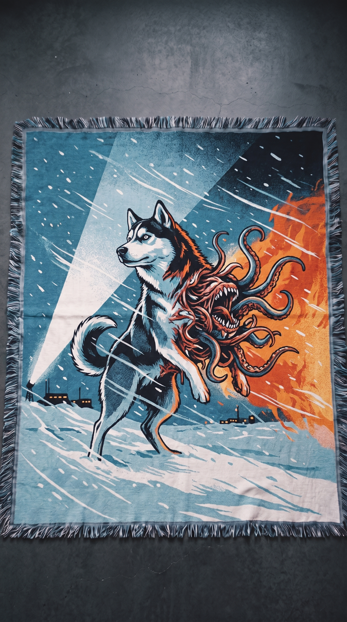 The Thing woven blanket - The Mori Cut