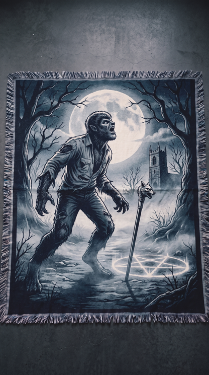 The Wolf Man woven blanket - The Mori Cut